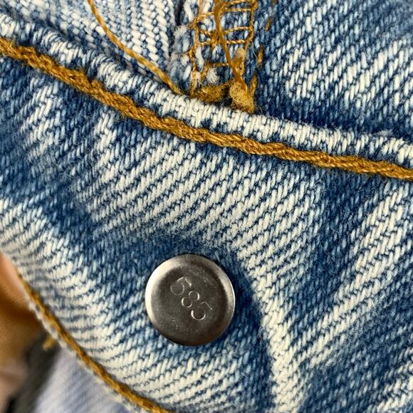 VTG 90s Levis 560 Mens Jeans 38x32 Loose Fit Tapered Leg Made In USA Meas: 36x30 - Picture 12 of 12